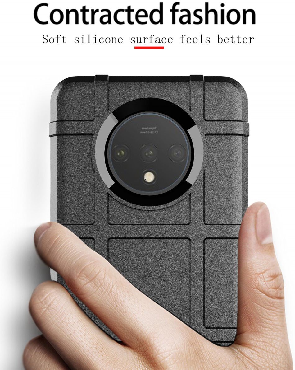 OnePlus 7T Anti-Shock TPU Backcover Zwart afbeelding 4