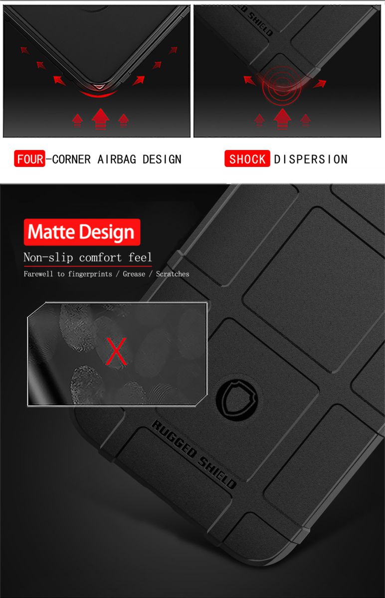 OnePlus 7T Anti-Shock TPU Backcover Zwart afbeelding 8