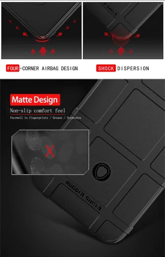 OnePlus 7T Anti-Shock TPU Backcover Zwart afbeelding 8