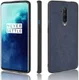 OnePlus 7T Pro Back cover met Lederen Coating Blauw afbeelding 6