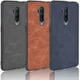 OnePlus 7T Pro Back cover met Lederen Coating Blauw afbeelding 7