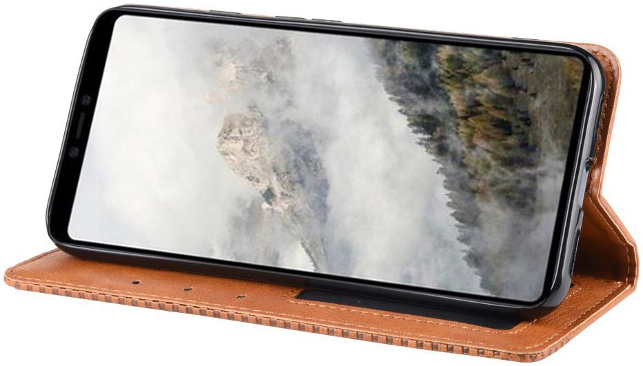 Google Pixel 4 Vintage Portemonnee Hoesje Bruin afbeelding 3