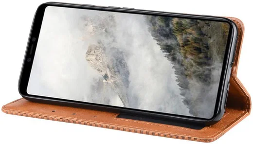 Google Pixel 4 Vintage Portemonnee Hoesje Bruin afbeelding 3