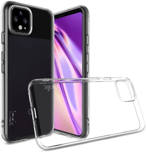 IMAK UX-5 Series Google Pixel 4 Hoesje Flexibel en Dun TPU Transparant afbeelding 2