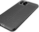Google Pixel 4 Hoesje met Lederen Coating Zwart afbeelding 4