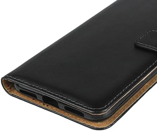 Google Pixel 4 XL Lederen Portemonnee Hoesje Zwart afbeelding 8