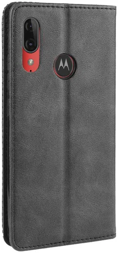 Motorola Moto E6s / E6 Plus Vintage Portemonnee Hoesje Blauw afbeelding 6