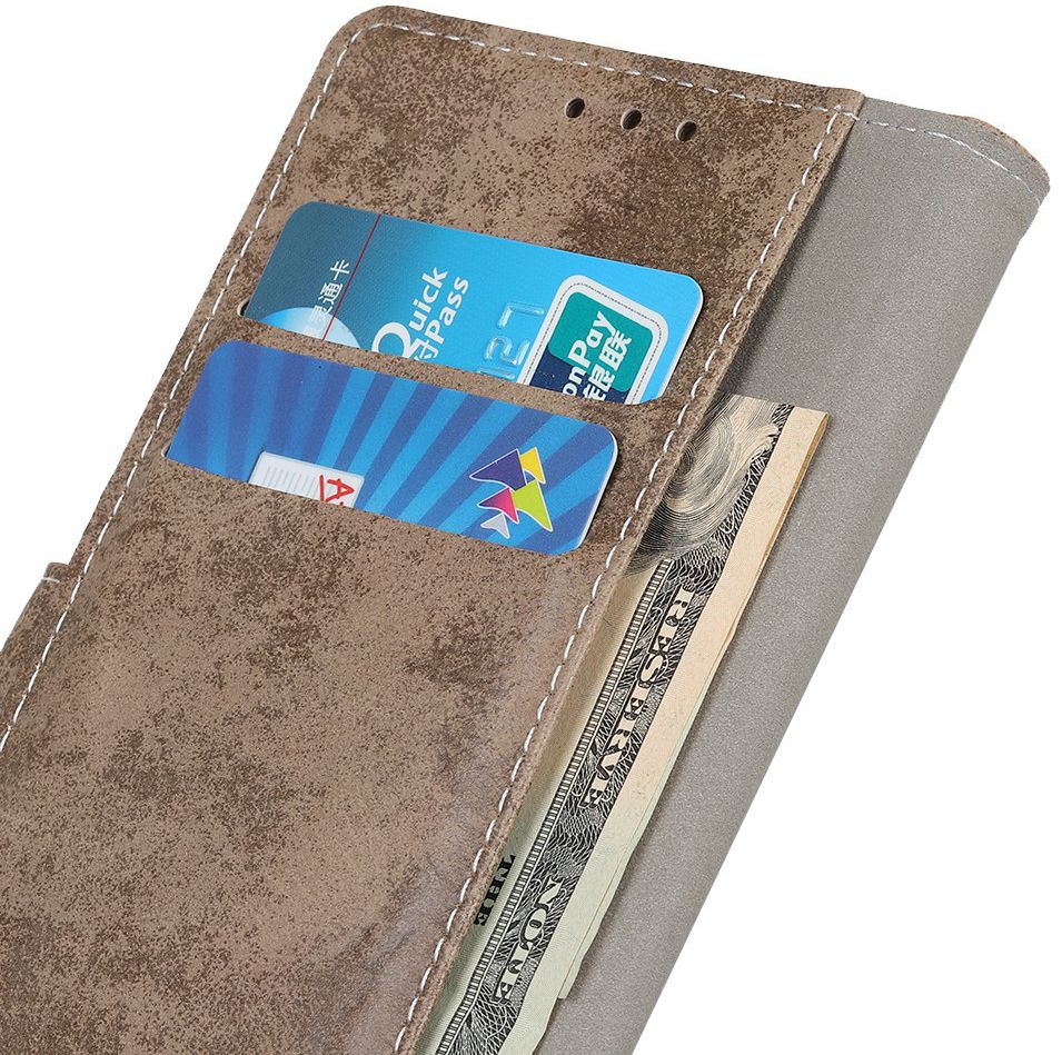 Motorola Moto E6s / E6 Plus Retro Portemonnee Hoesje Bruin afbeelding 12