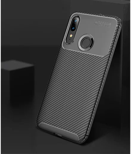 Motorola Moto E6s / E6 Plus Siliconen Carbon Hoesje Zwart afbeelding 12