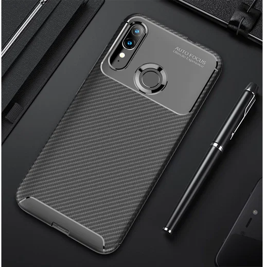 Motorola Moto E6s / E6 Plus Siliconen Carbon Hoesje Zwart afbeelding 20