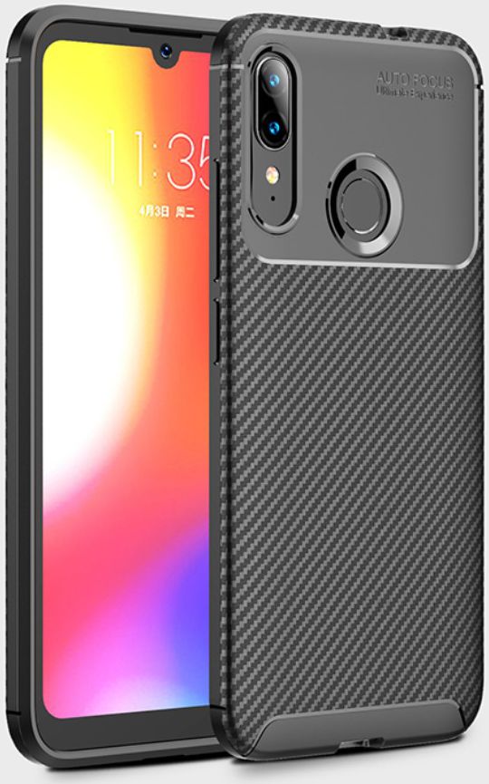Motorola Moto E6s / E6 Plus Siliconen Carbon Hoesje Zwart afbeelding 21