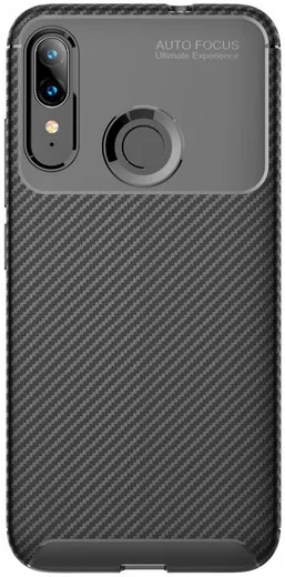 Motorola Moto E6s / E6 Plus Siliconen Carbon Hoesje Zwart afbeelding 7