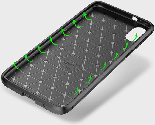 Motorola Moto E6s / E6 Plus Siliconen Carbon Hoesje Blauw afbeelding 10