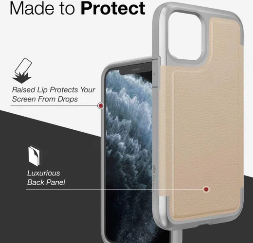 Raptic Prime Apple iPhone 11 Pro Hoesje Beige afbeelding 13