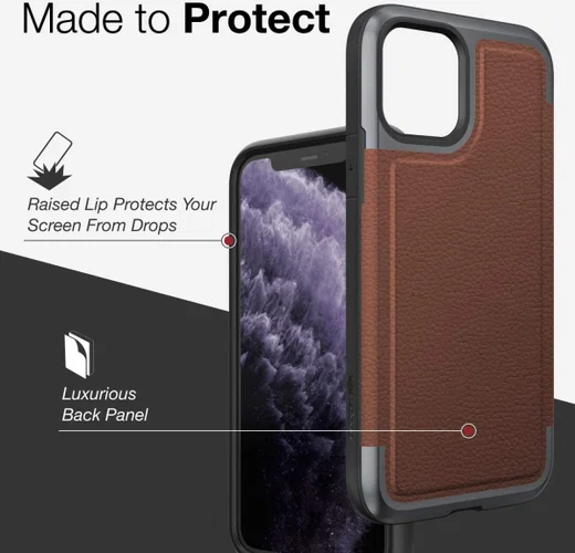 Raptic Prime Apple iPhone 11 Pro Hoesje Bruin afbeelding 12