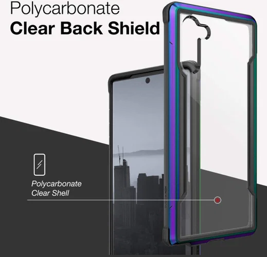 Raptic Shield Samsung Galaxy Note 10 Hoesje Transparant/Iridescent afbeelding 10