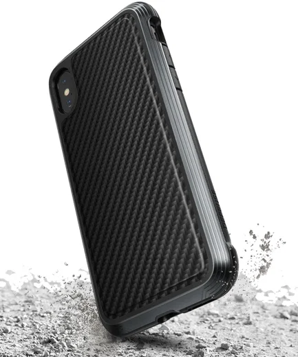 Raptic Lux Apple iPhone XS Max Hoesje Carbon Fiber Zwart afbeelding 2