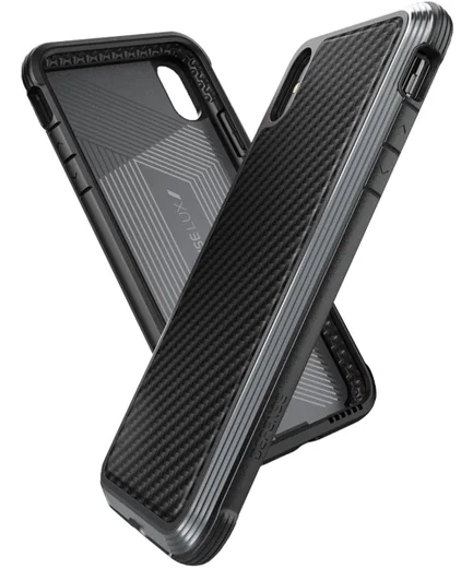 Raptic Lux Apple iPhone XS Max Hoesje Carbon Fiber Zwart afbeelding 7