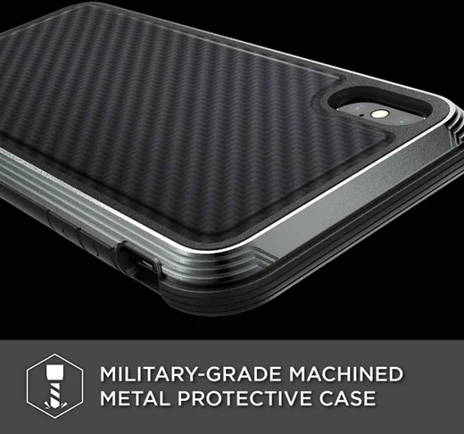 Raptic Lux Apple iPhone XS Max Hoesje Carbon Fiber Zwart afbeelding 8