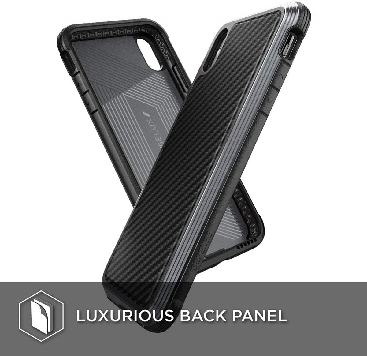 Raptic Lux Apple iPhone XS Max Hoesje Carbon Fiber Zwart afbeelding 10
