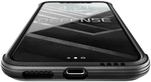 Raptic Lux Apple iPhone XS / X Hoesje Leather Zwart afbeelding 11