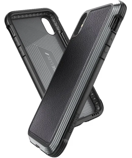 Raptic Lux Apple iPhone XS / X Hoesje Leather Zwart afbeelding 8
