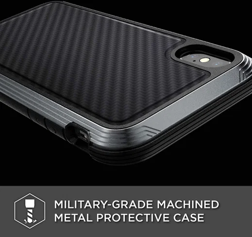 Raptic Lux Apple iPhone XS / X Hoesje Carbon Fiber Zwart afbeelding 11