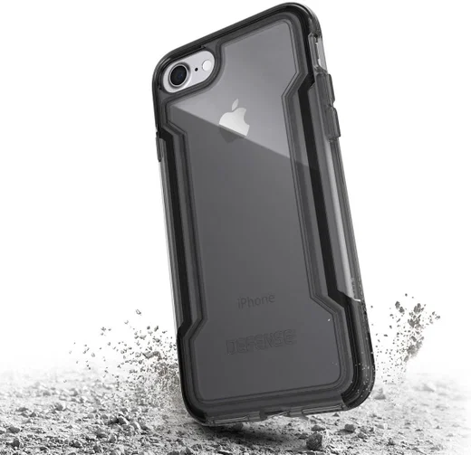 Raptic Clear iPhone 7/8/SE (2020/2022) Hoesje Transparant Zwart afbeelding 2
