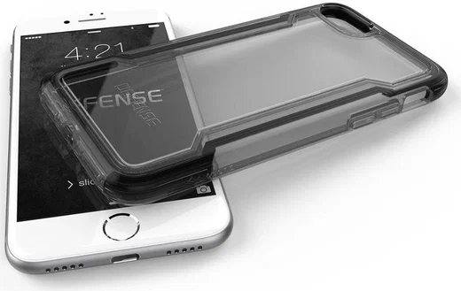 Raptic Clear iPhone 7/8/SE (2020/2022) Hoesje Transparant Zwart afbeelding 7