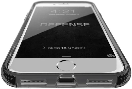Raptic Clear iPhone 7/8/SE (2020/2022) Hoesje Transparant Zwart afbeelding 8
