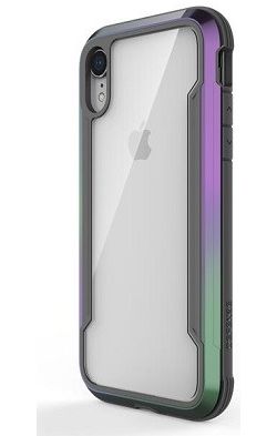 Raptic Shield Apple iPhone XR Hoesje Back Cover Transparant/Iridescent afbeelding 2