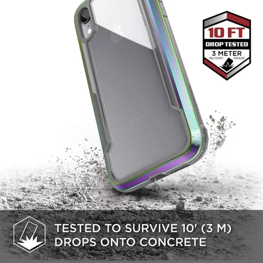 Raptic Shield Apple iPhone XR Hoesje Back Cover Transparant/Iridescent afbeelding 8