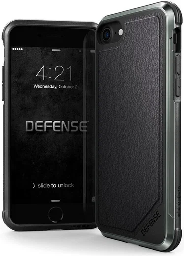 Raptic Lux Apple iPhone 7/8/SE 2020 Leren Hoesje Zwart afbeelding 1