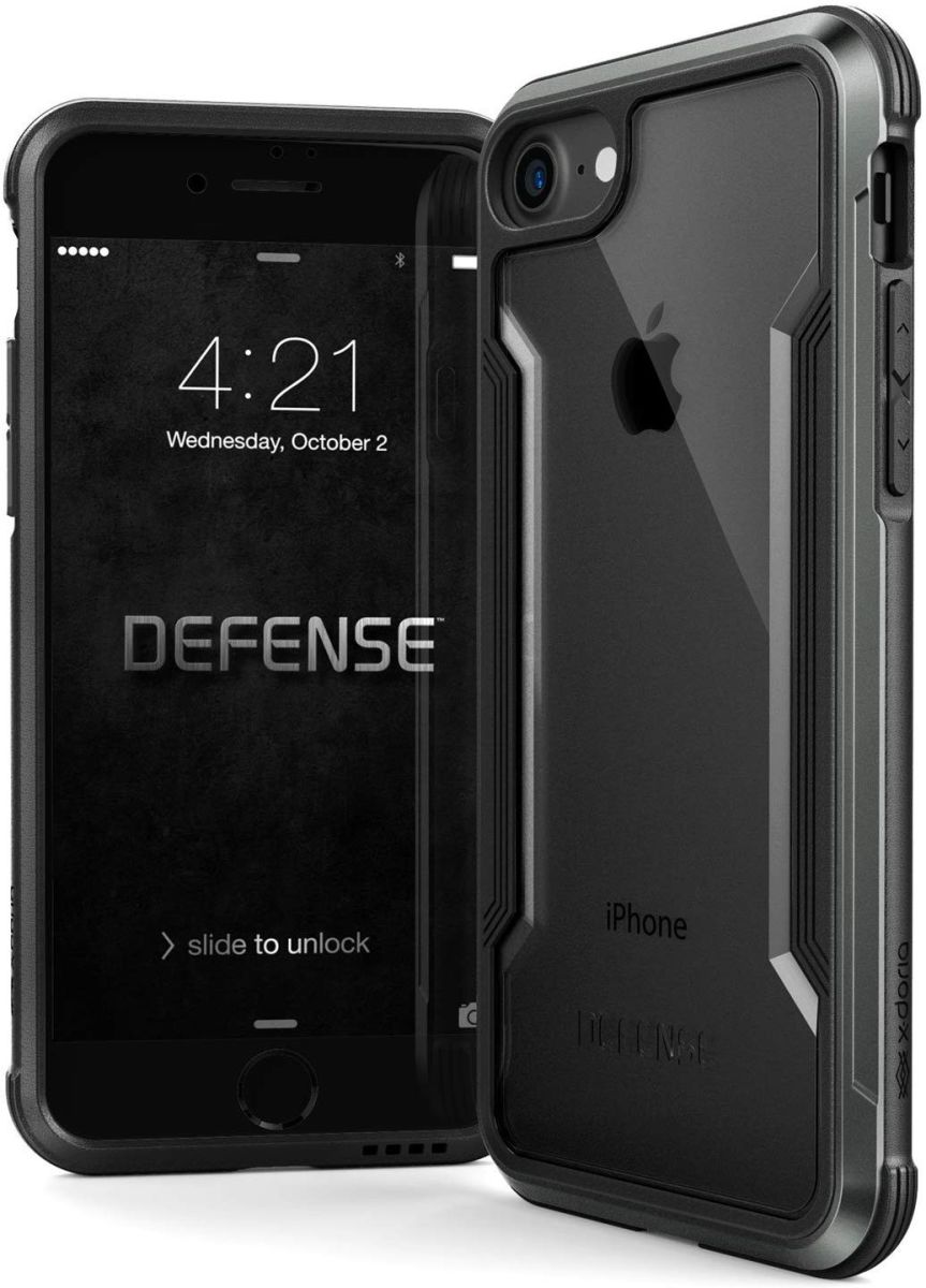 Raptic Shield iPhone SE (2022 / 2020) / 8 Hoesje Militair Getest Zwart afbeelding 1
