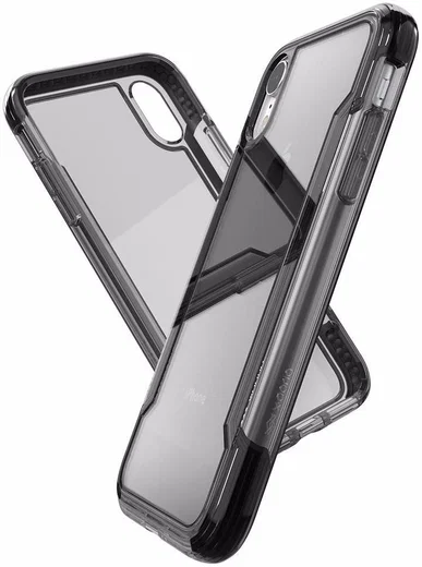 Raptic Clear Apple iPhone XR hoesje transparant zwart afbeelding 5