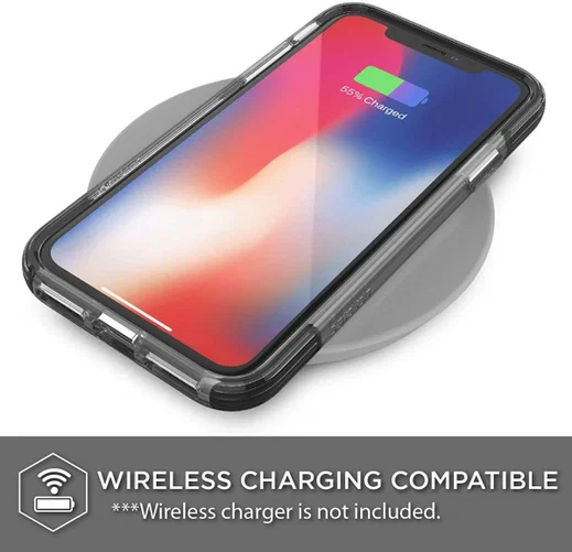 Raptic Clear Apple iPhone XR hoesje transparant zwart afbeelding 11