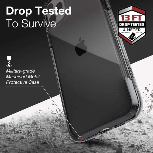 Raptic Air Apple iPhone 11 Pro Max Hoesje Transparant/Zwart afbeelding 11
