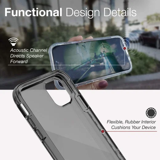Raptic Air Apple iPhone 11 Pro Max Hoesje Transparant/Zwart afbeelding 12