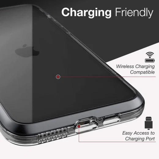 Raptic Air Apple iPhone 11 Pro Max Hoesje Transparant/Zwart afbeelding 13