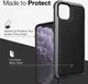 Raptic Lux Apple iPhone 11 Pro Max Hoesje Carbon Fiber Zwart afbeelding 12