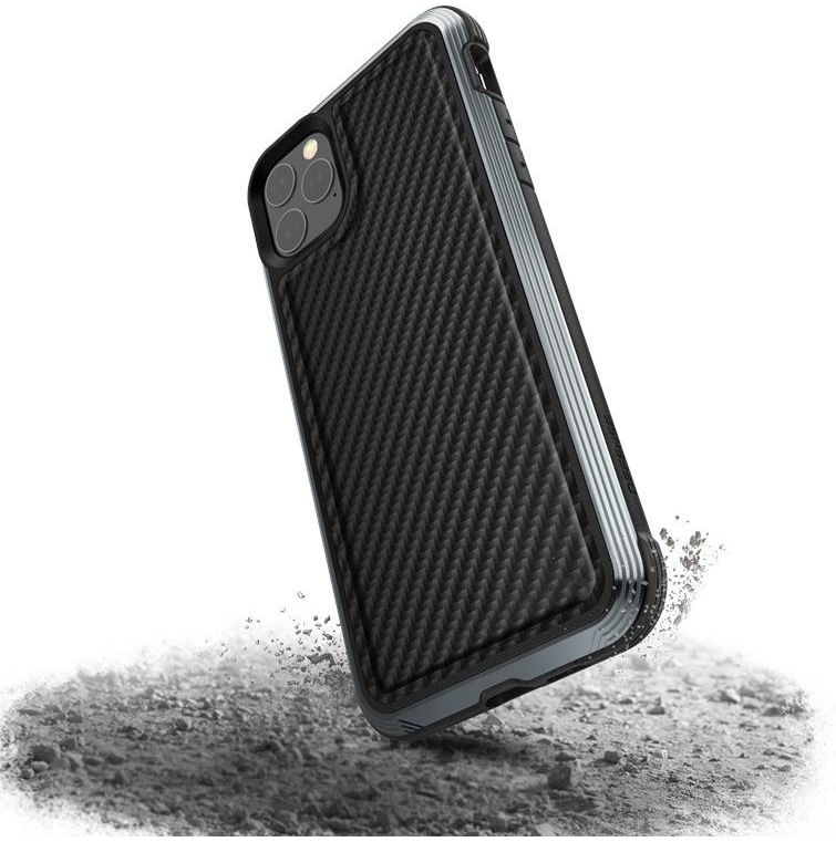 Raptic Lux Apple iPhone 11 Pro Max Hoesje Carbon Fiber Zwart afbeelding 2