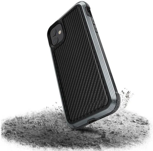 Raptic Lux Apple iPhone 11 Hoesje Carbon Fiber Zwart afbeelding 4