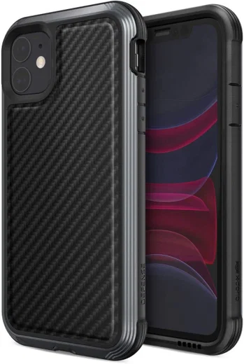 Raptic Lux Apple iPhone 11 Hoesje Carbon Fiber Zwart afbeelding 1