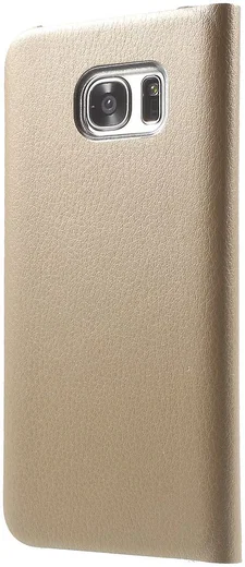 Samsung Galaxy S7 Edge Wallet Cover Goud afbeelding 2