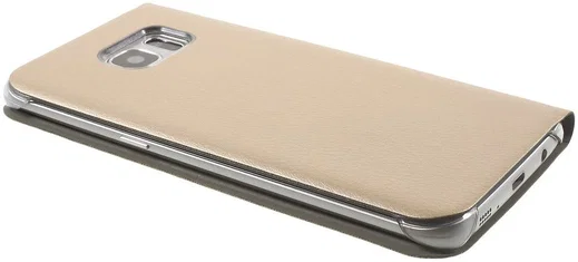 Samsung Galaxy S7 Edge Wallet Cover Goud afbeelding 3