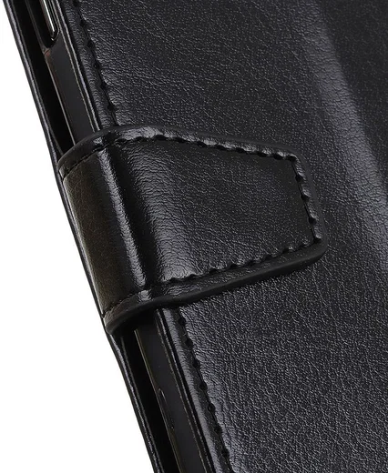 Sony Xperia 5 Litchi Skin Portemonnee Hoesje Zwart afbeelding 11