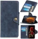 Sony Xperia 5 Vintage Portemonnee Hoesje met Drukknoop Sluiting Blauw afbeelding 1