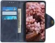 Sony Xperia 5 Vintage Portemonnee Hoesje met Drukknoop Sluiting Blauw afbeelding 5