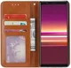 Sony Xperia 5 Stijlvol Luxe Portemonnee Hoesje Bruin afbeelding 5