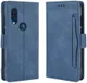 Motorola One Vision Portemonnee Hoesje Met Kaarthouder Blauw afbeelding 2